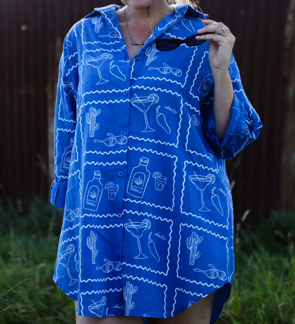 *TEQUILA CACTUS TSHIRT DRESS - BOTH COLOURS