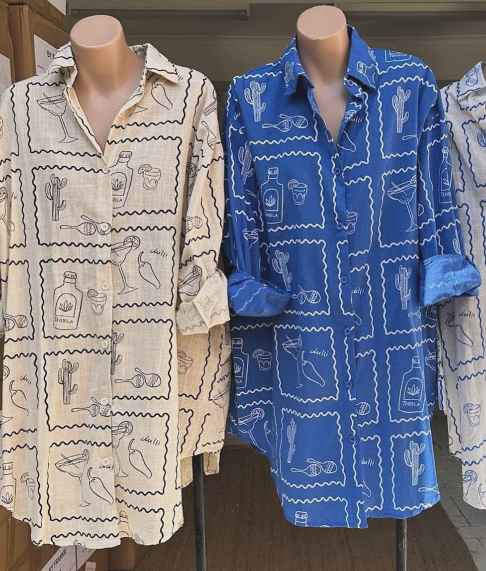 *TEQUILA CACTUS TSHIRT DRESS - BOTH COLOURS