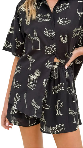 * BLACK HOWDY SET *