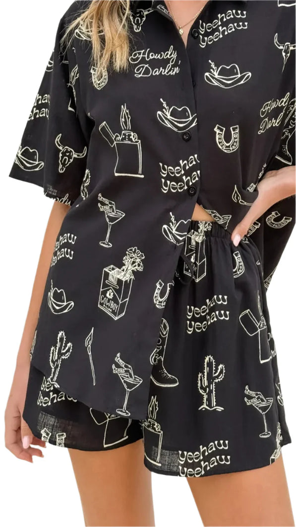 * BLACK HOWDY SET *