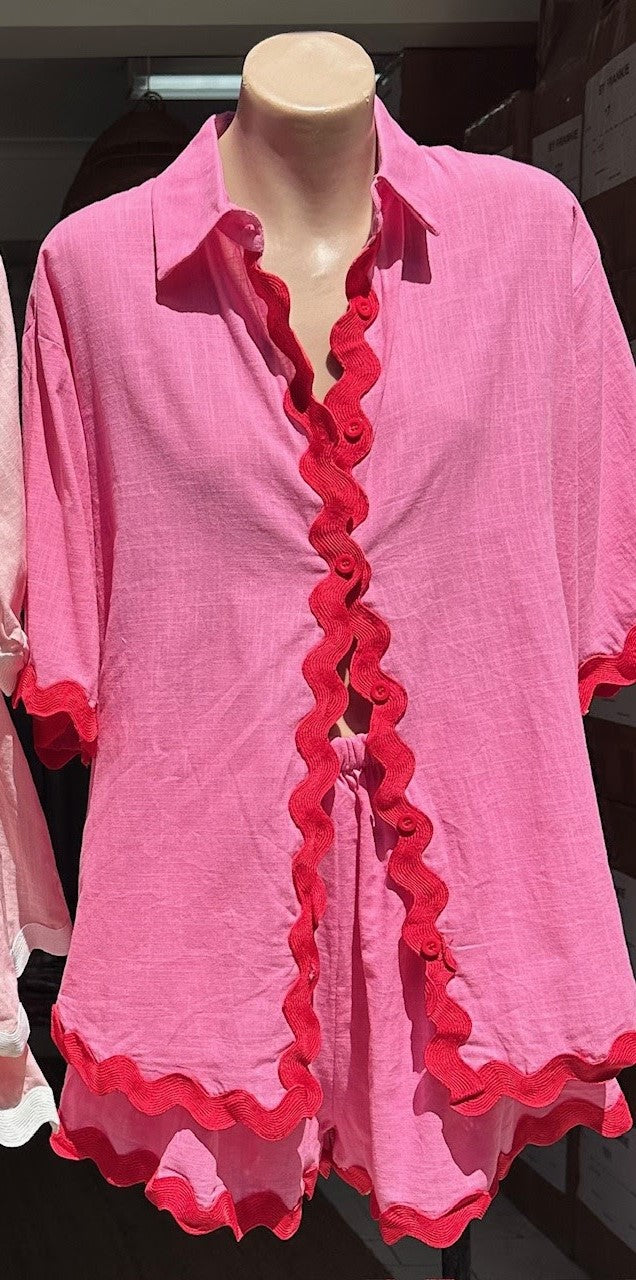 *PINK && RED SHORTS SET