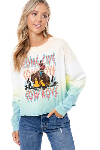 LONG LIVE COWBOYS Sweatshirt (teal)