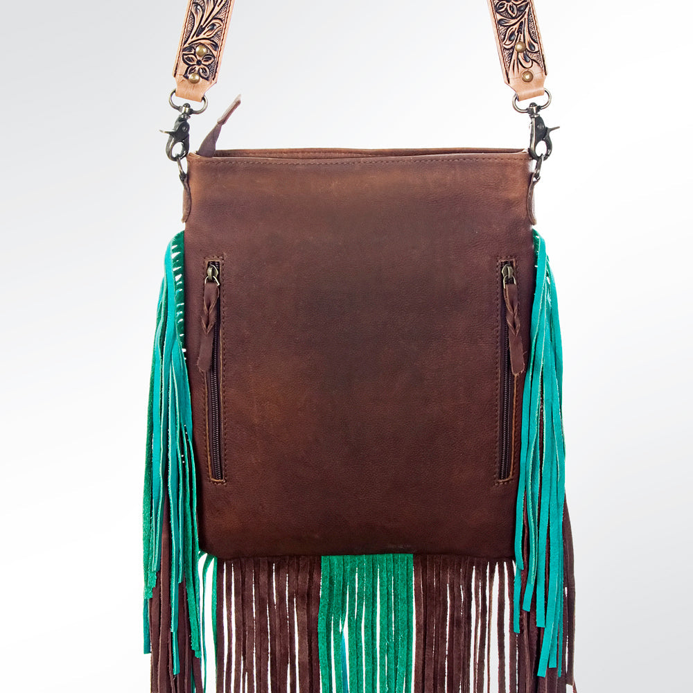 BRONC CROSSBODY - TURQ FRINGE