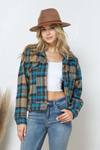 BLUE PLAID JACKET