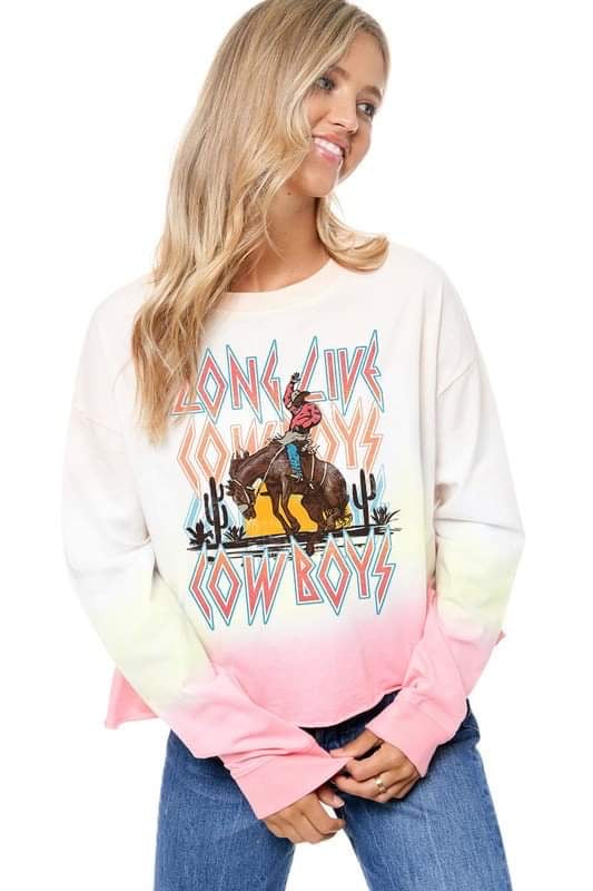 LONG LIVE COWBOYS Sweatshirt Pink