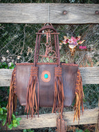 Braided Leather Tote