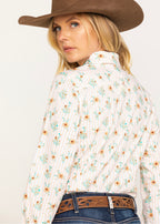 ARIAT Cactus Blossom Kirby Stretch LS Shirt