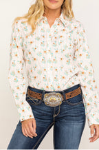 ARIAT Cactus Blossom Kirby Stretch LS Shirt
