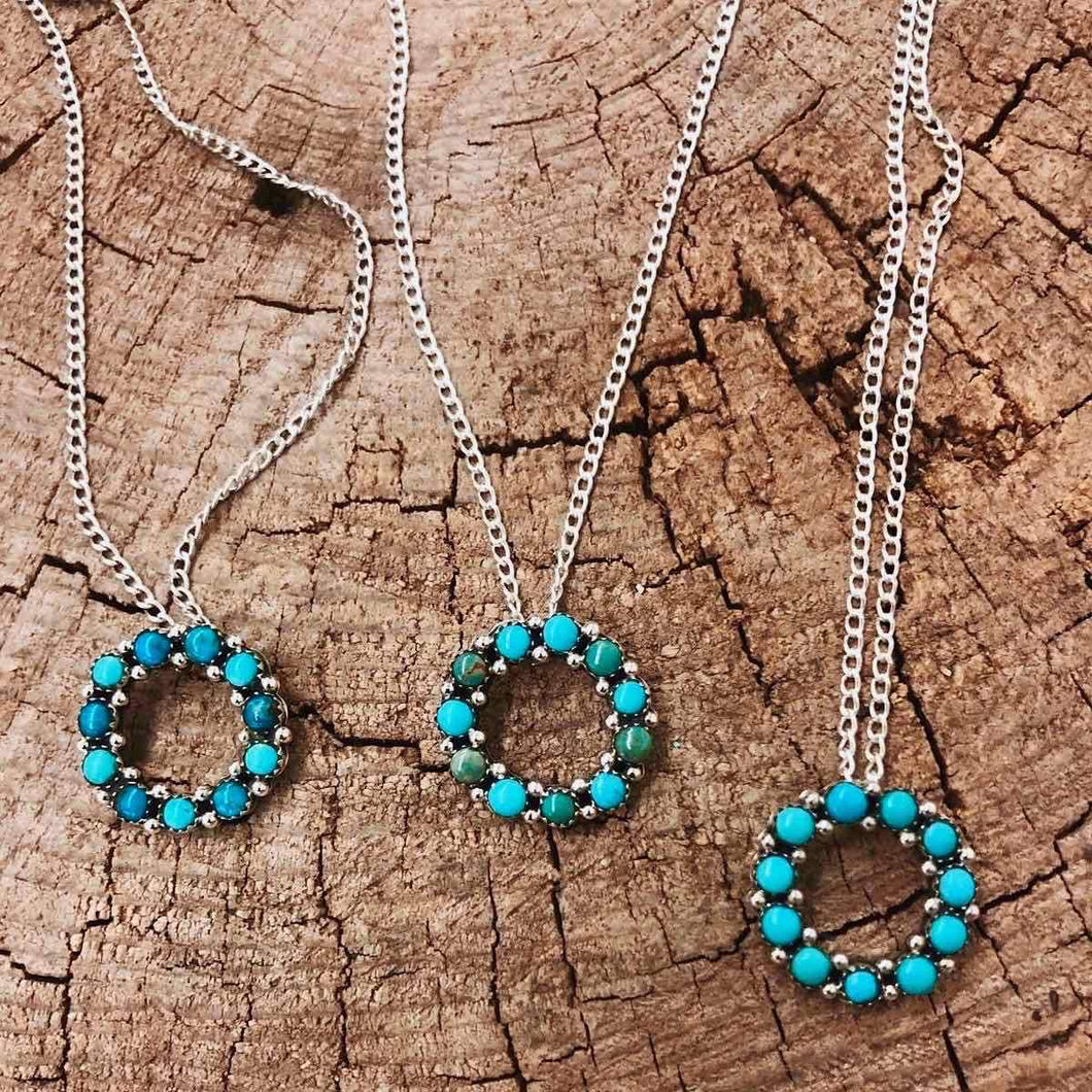 TURQUOISE ETERNITY NECKLACE (IN STOCK)