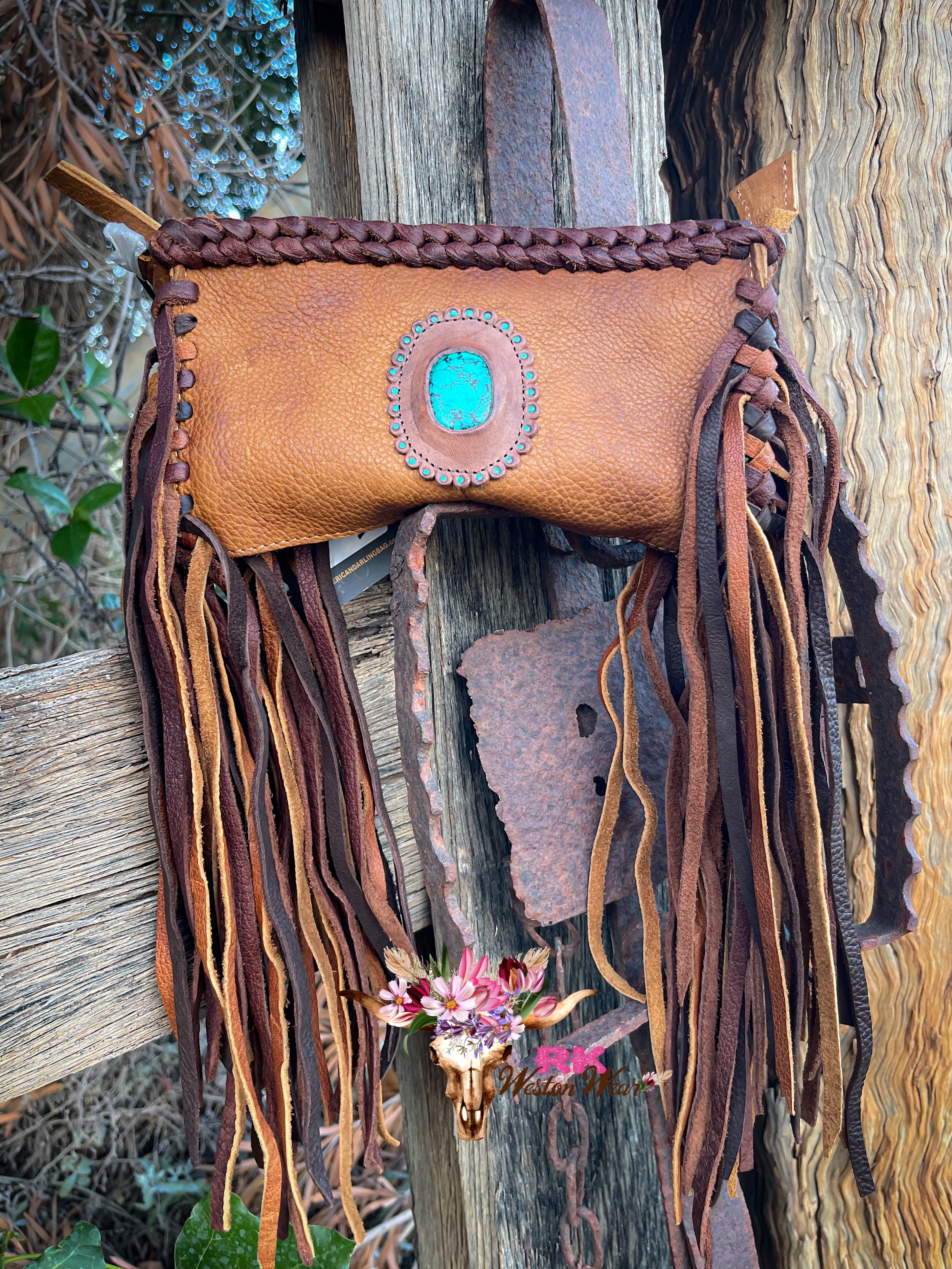 Braided Leather Clutch