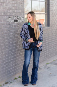 CRAZY TRAIN AZTEC CARDI