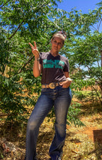 BUTTON DOWN DENIM FLARES