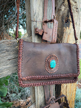 Brown Braided Clutch